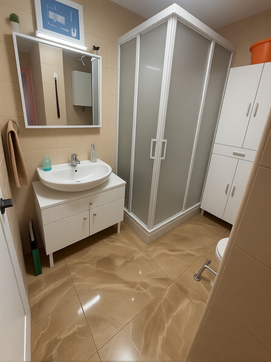 Appartement en première ligne de plage à Fuengirola — Sanitaires