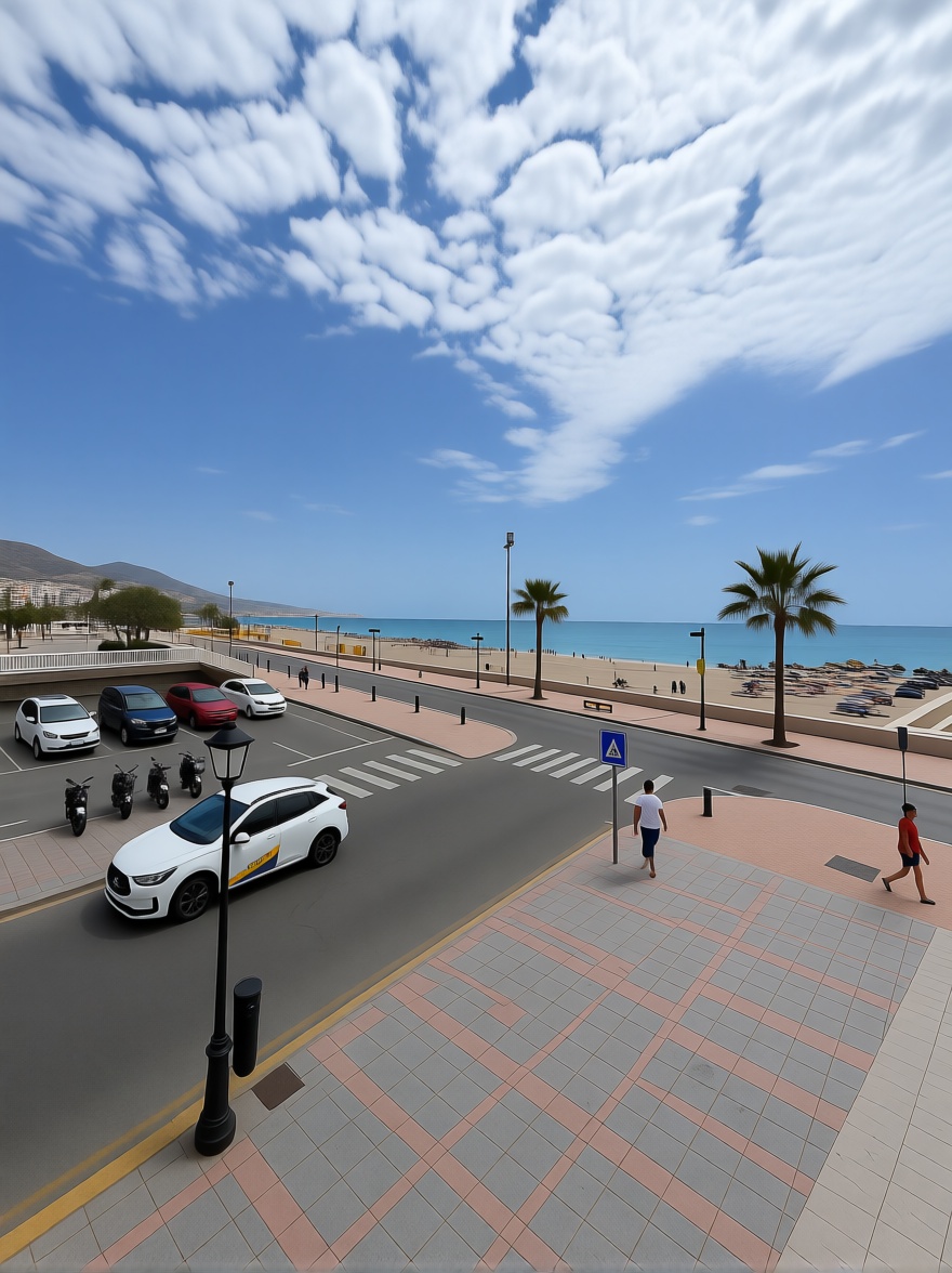 Appartement en première ligne de plage à Fuengirola — Vue mer