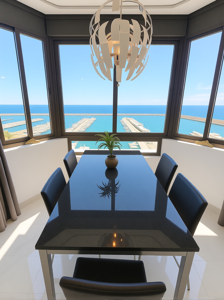 Piso en primera línea de playa en Fuengirola — Comedor