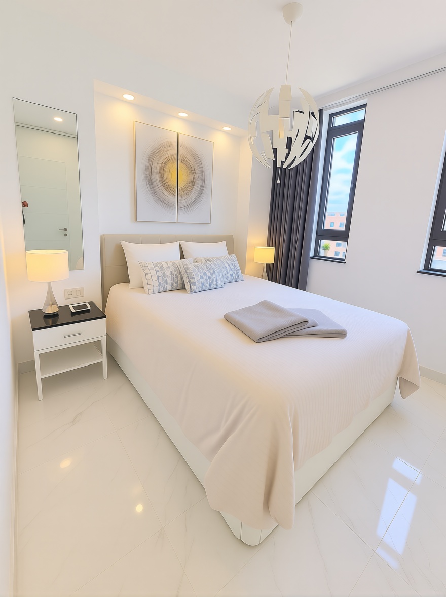 Piso en primera línea de playa en Fuengirola — Dormitorio