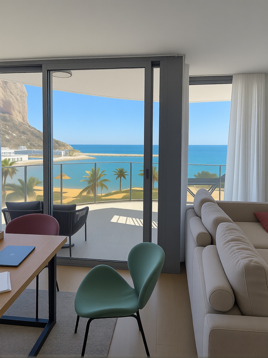 Piso en venta en primera línea de playa en Calpe