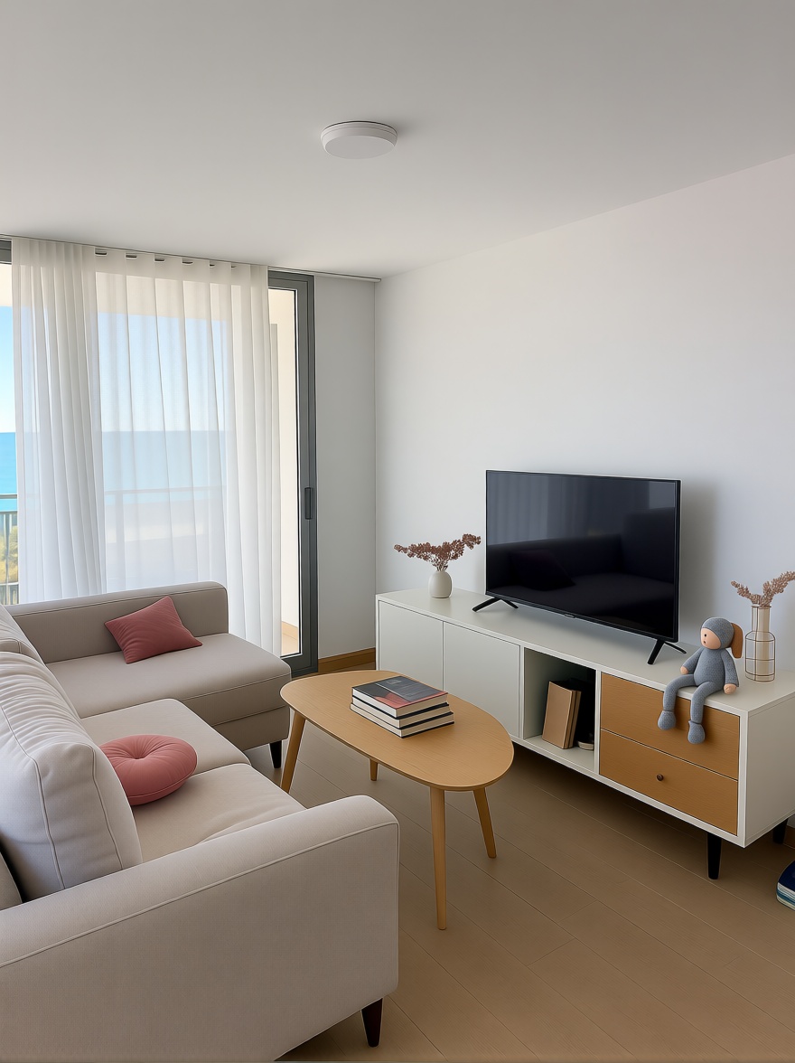 Apartamento à venda pé na areia em Calpe — Sala