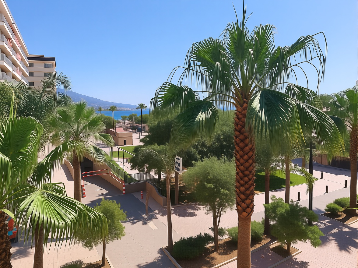 Studio en première ligne de plage à Fuengirola — Vue mer