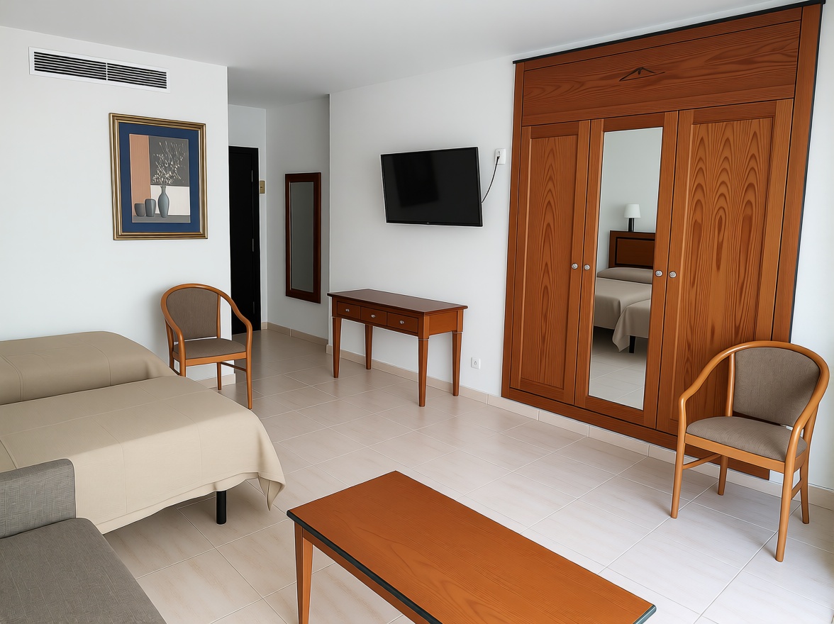 Studio en première ligne de plage à Fuengirola — Chambre