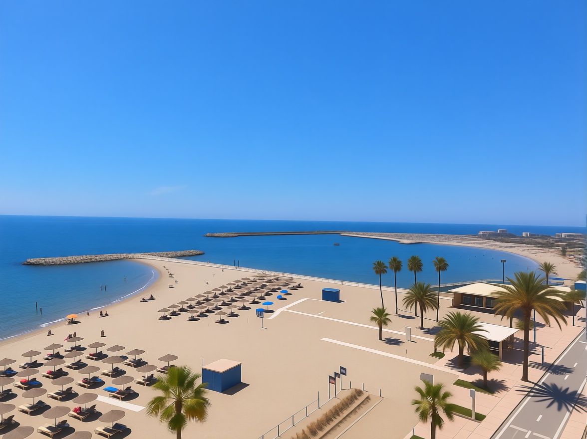 Studio en première ligne de plage à Fuengirola — Vue mer