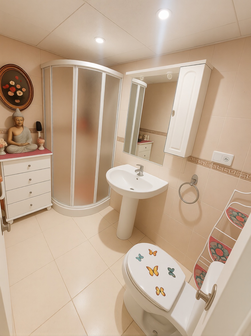 Studio en première ligne de plage à Fuengirola — Sanitaires