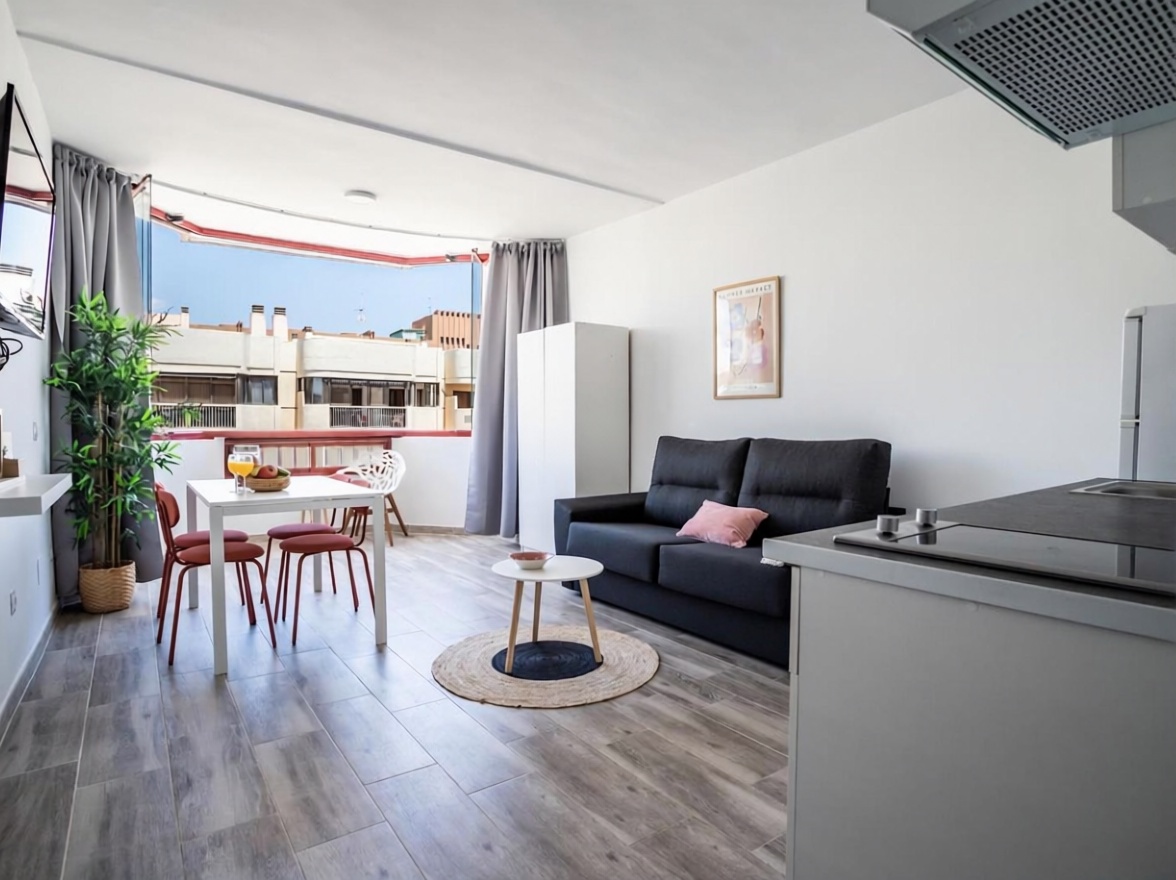 Wohnung in erste Strandlinie in Fuengirola — Wohnzimmer