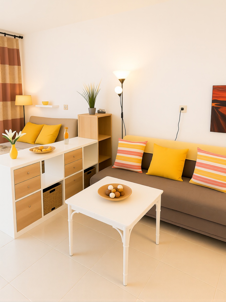 Appartement en première ligne de plage à Fuengirola — Séjour