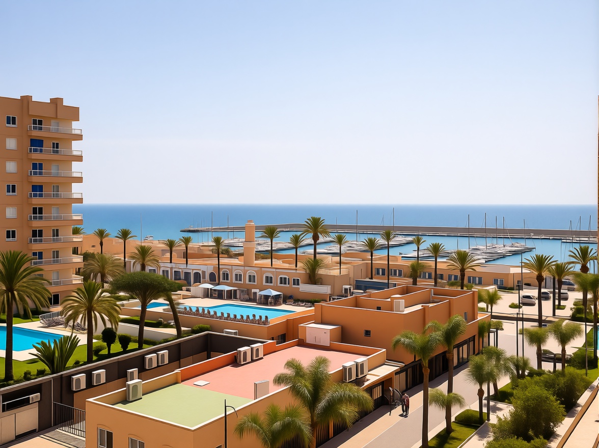 Studio en première ligne de plage à Fuengirola — Vue mer