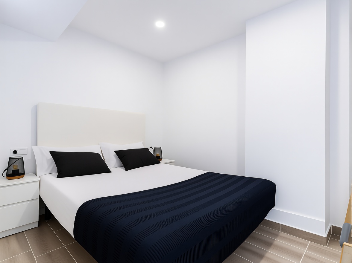 Appartement en première ligne de plage à Fuengirola — Chambre
