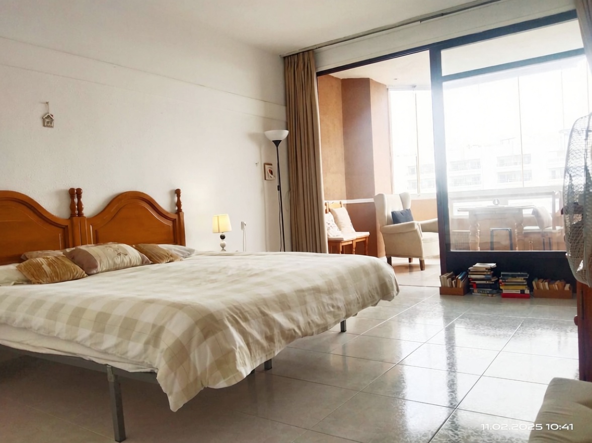 Studio en première ligne de plage à Fuengirola — Chambre