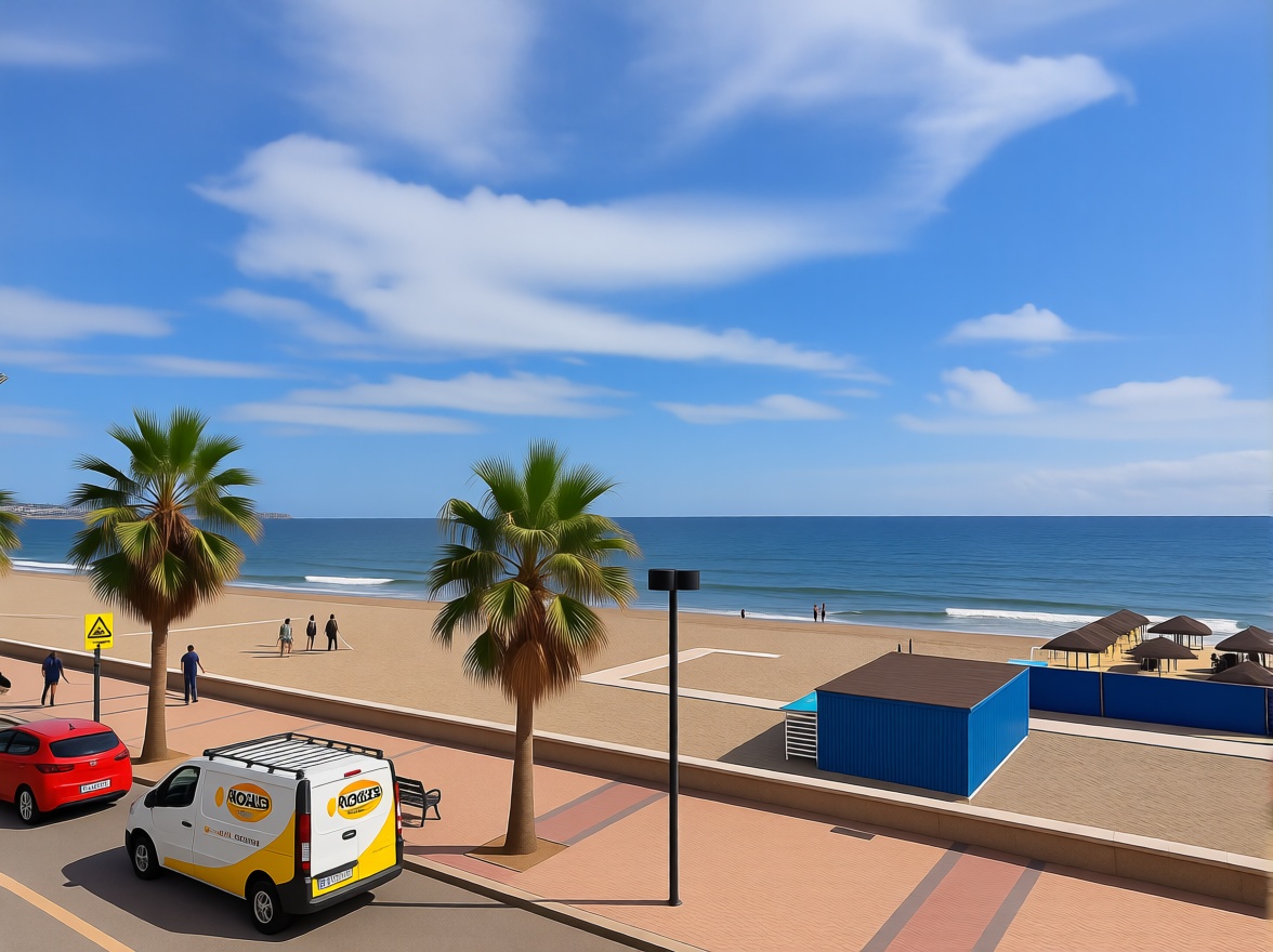 Appartement en première ligne de plage à Fuengirola — Vue mer