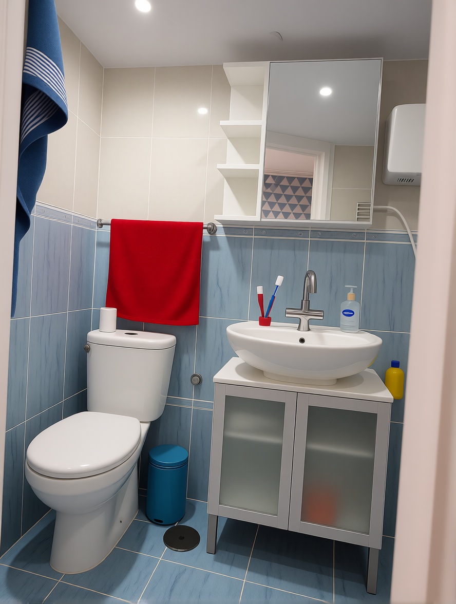 Studio en première ligne de plage à Fuengirola — Sanitaires