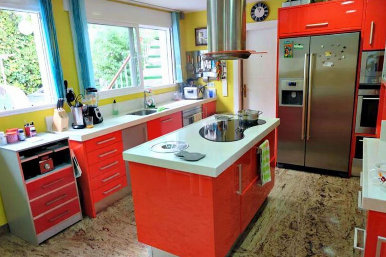 Chalet avec accès direct à la plage à Mijas — Cuisine