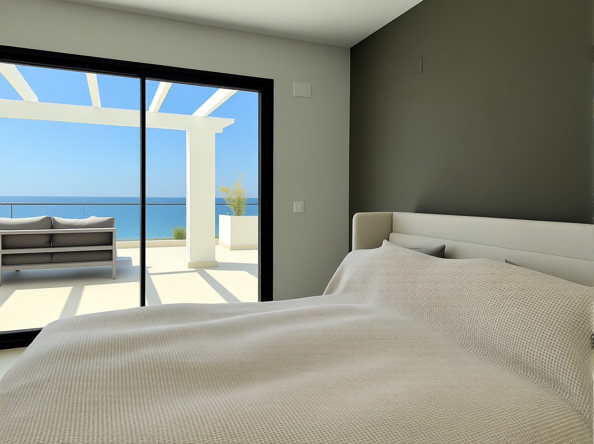 Ático en primera línea de mar en Mijas — Dormitorio