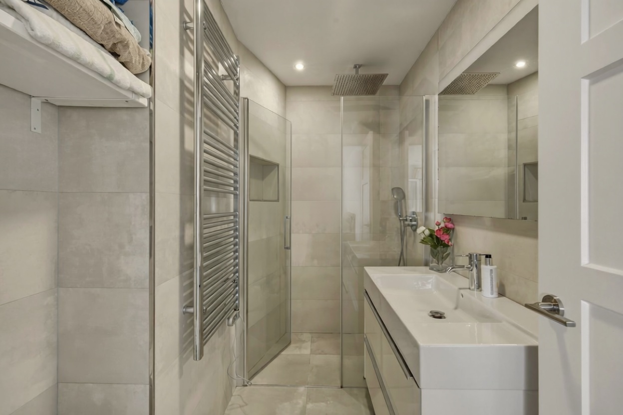 Ático en primera línea de mar en Mijas — Baño