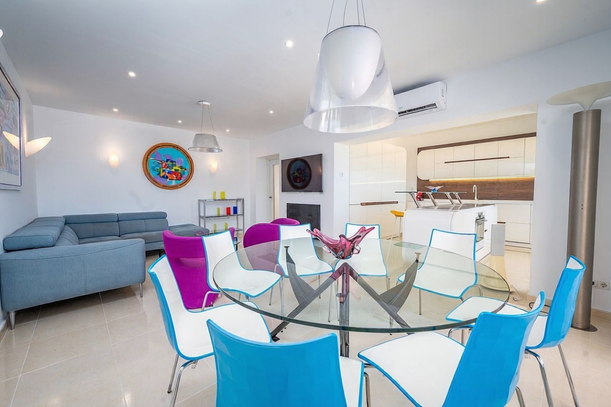 Chalet con acceso directo a playa en Mijas — Salón