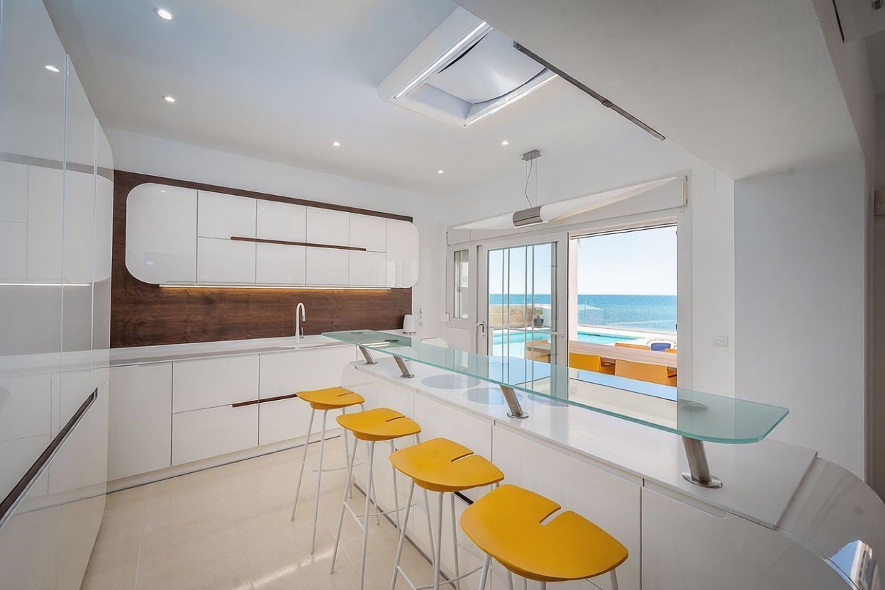 Chalet con acceso directo a playa en Mijas — Cocina