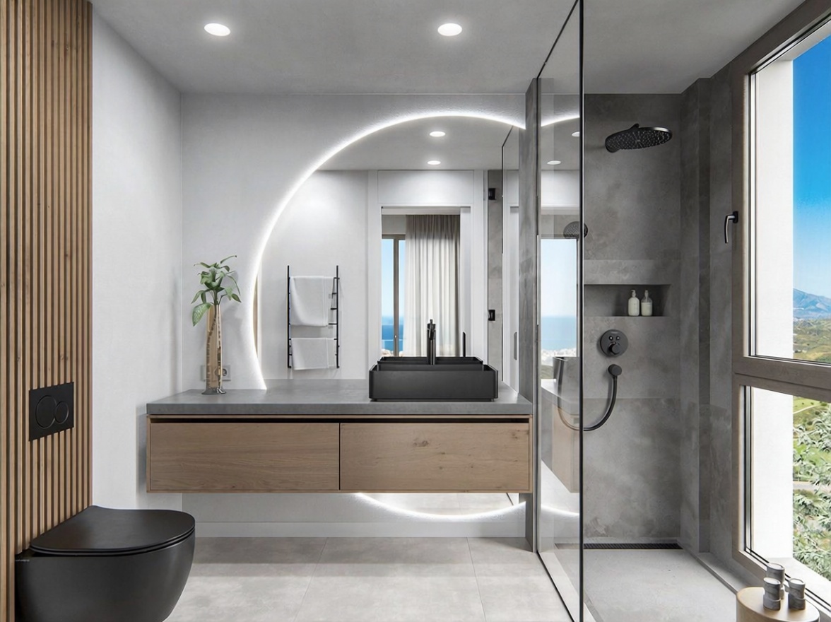 Appartement en attique en première ligne de mer à Mijas — Sanitaires
