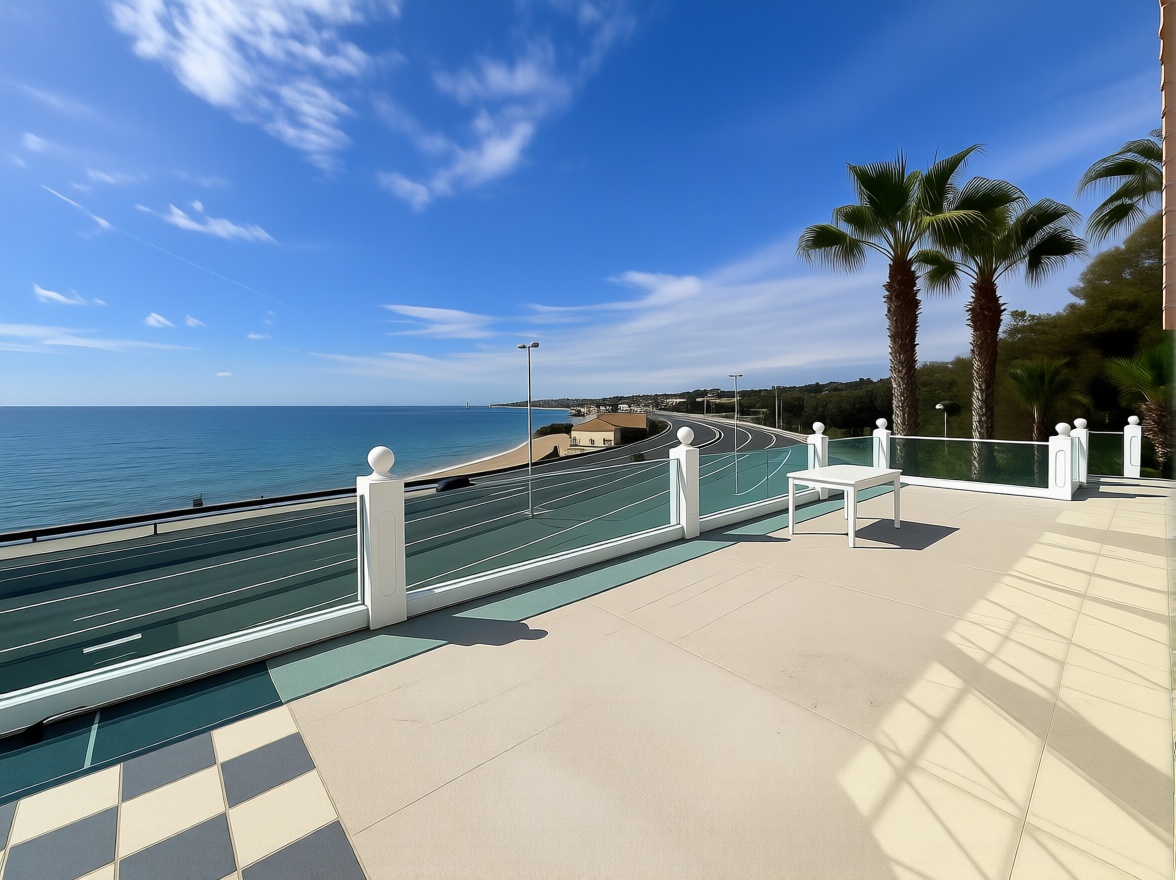 Chalet con acceso directo a playa en Mijas — Terraza mar