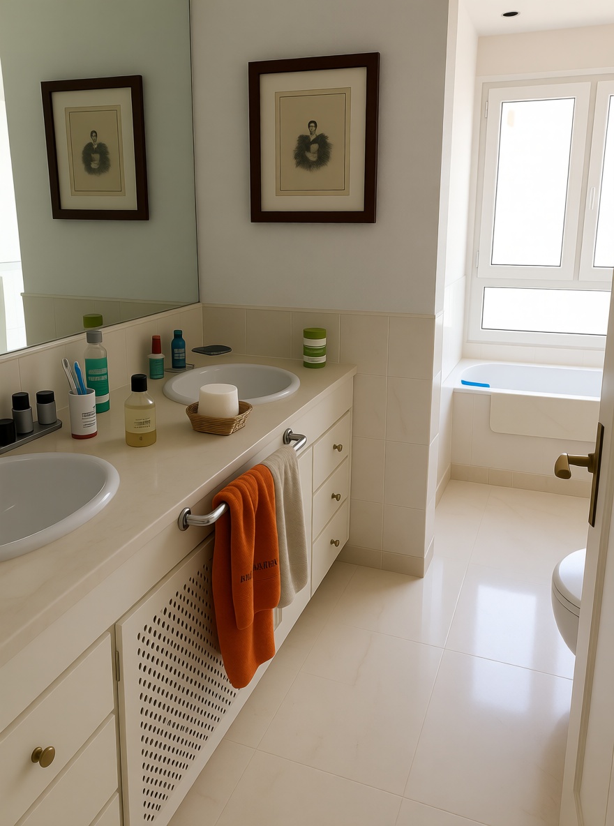 Piso en primera línea de playa en Mijas — Baño