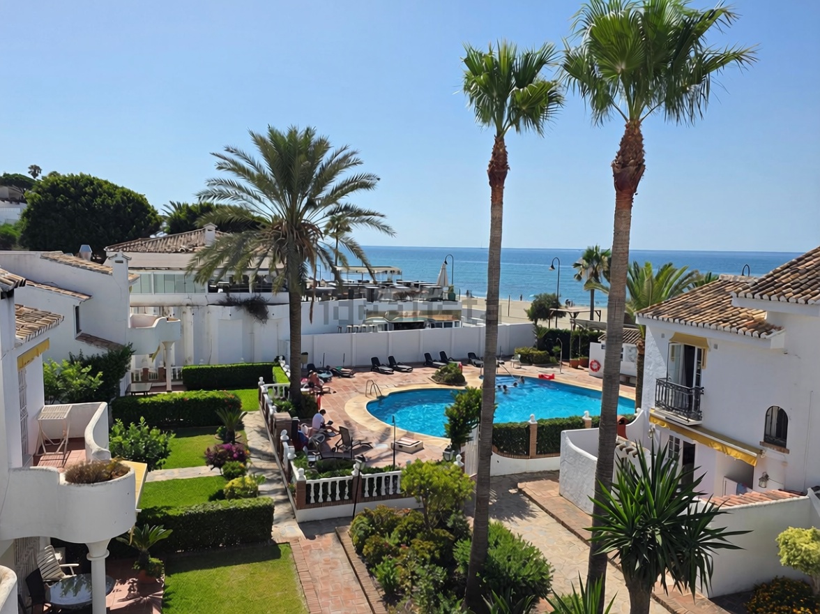 Chalet con acceso directo a playa en Mijas — Vista mar