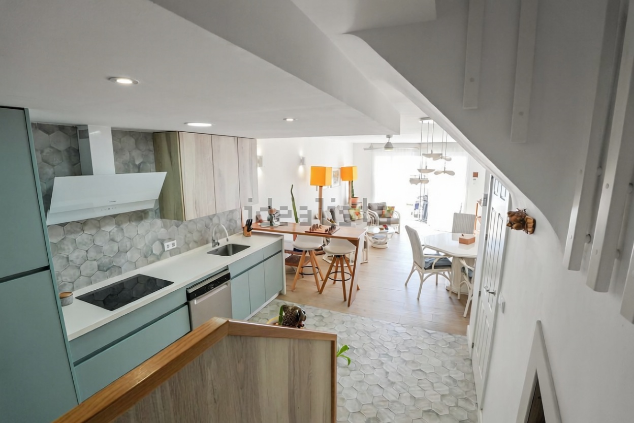 Duplex en première ligne de plage à Mijas — Cuisine