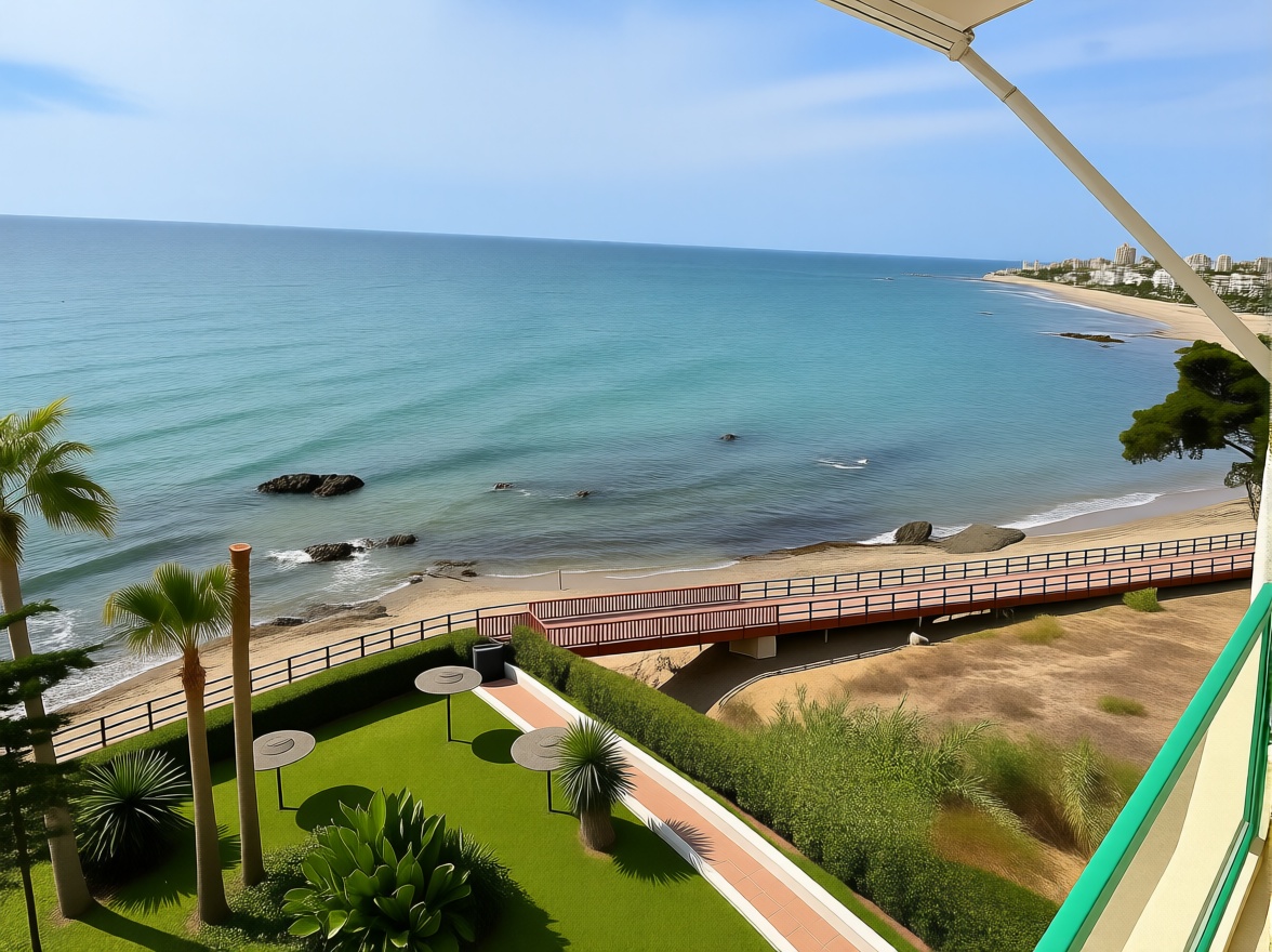Piso en primera línea de playa en Mijas — Vista mar