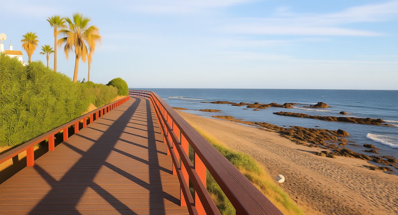 Appartement en première ligne de plage à Mijas — Vue mer