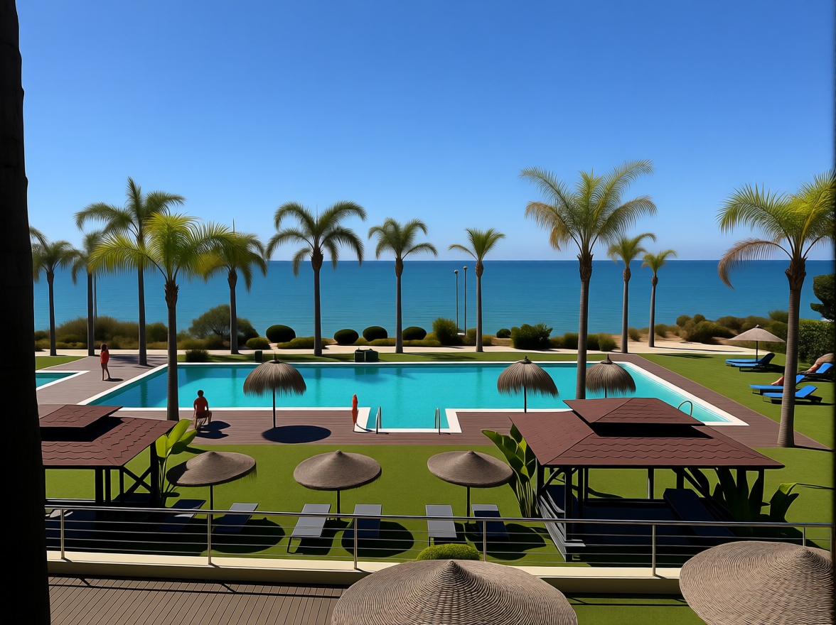 Piso en primera línea de playa en Mijas — Piscina