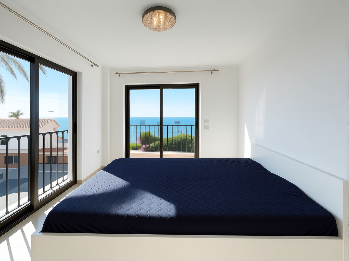 Ático en primera línea de mar en Mijas — Dormitorio