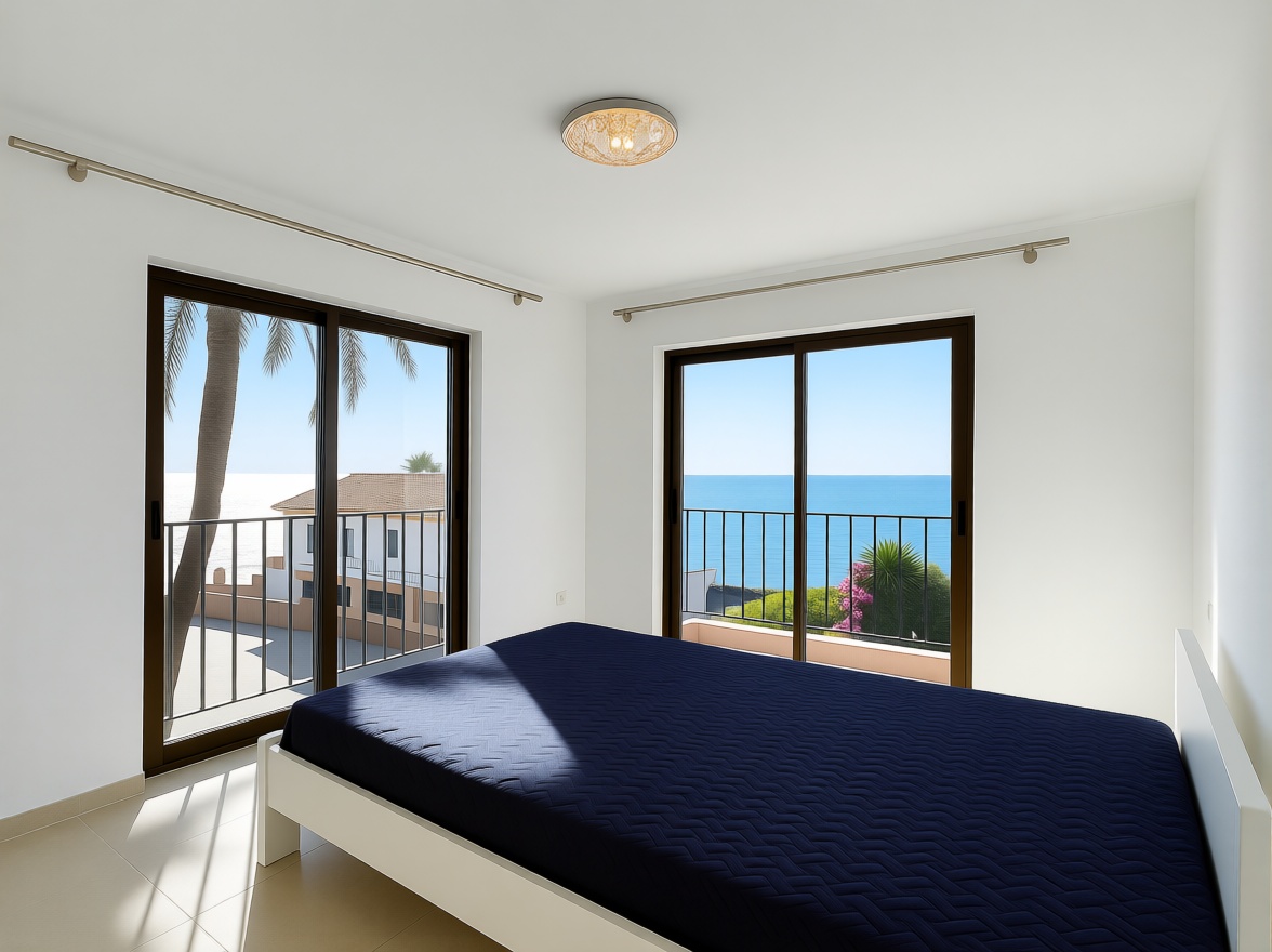 Ático en primera línea de mar en Mijas — Dormitorio