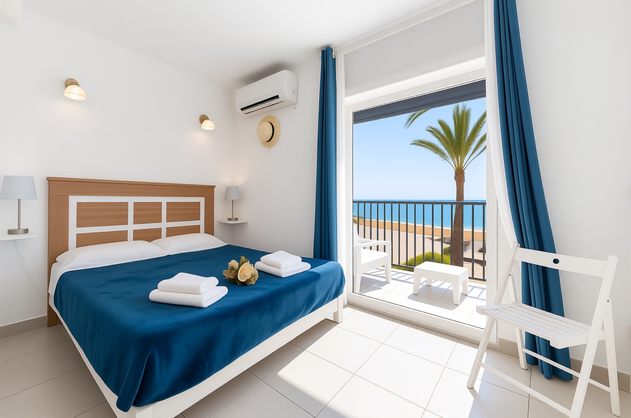 Chalet con acceso directo a playa en Mijas — Dormitorio