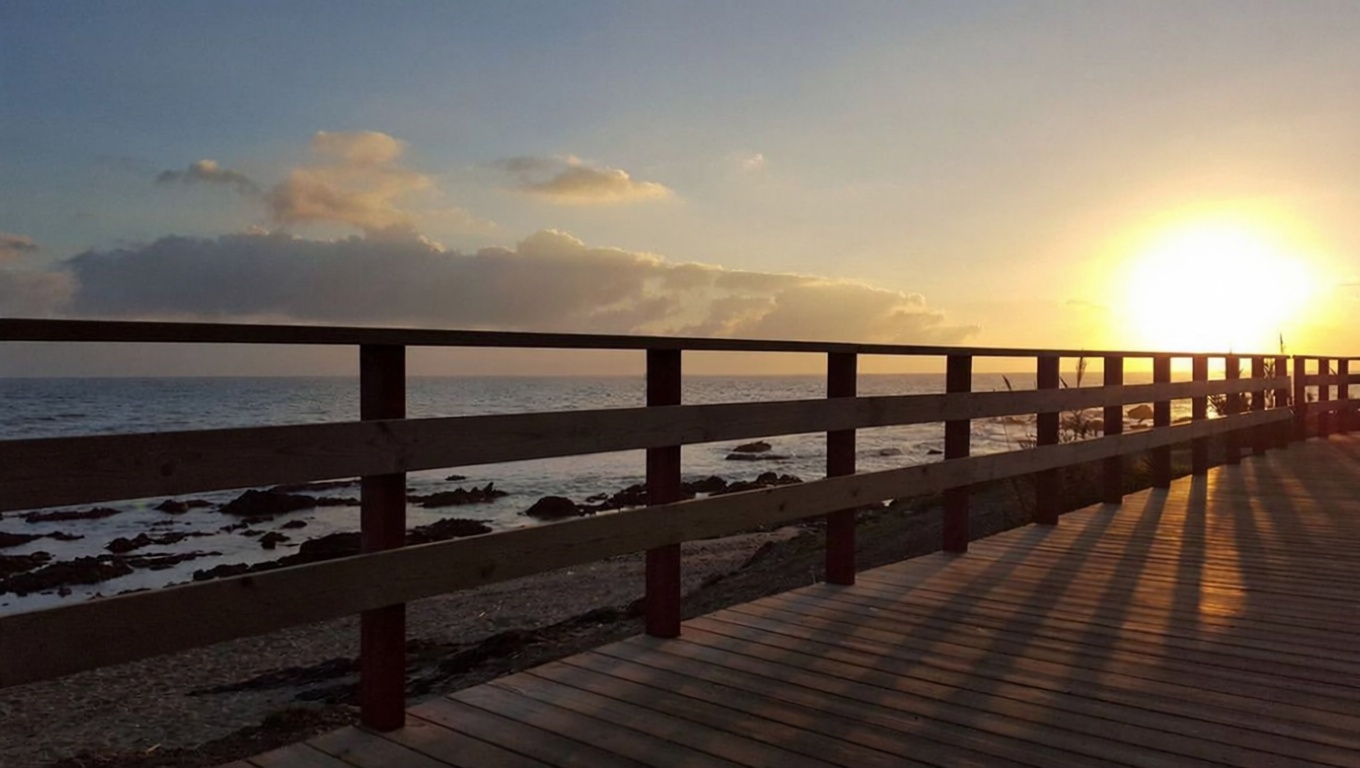 Piso en primera línea de playa en Mijas — Vista mar