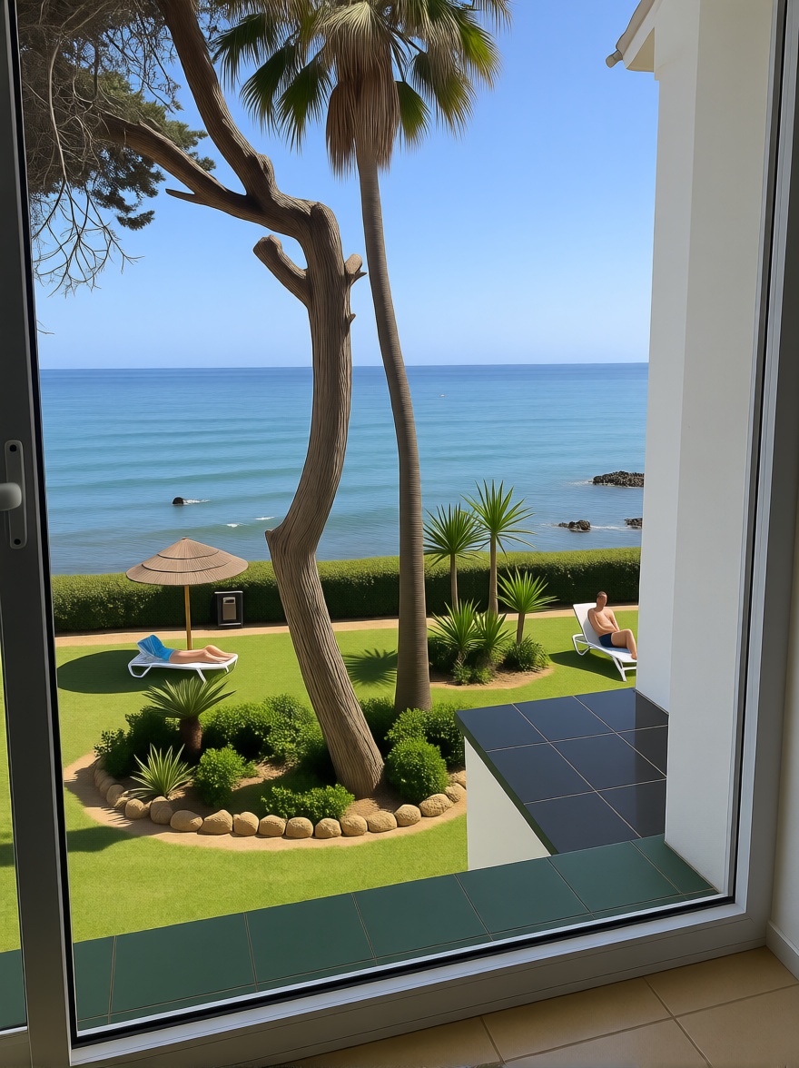 Квартира первая линия пляжа в Mijas — Морской вид