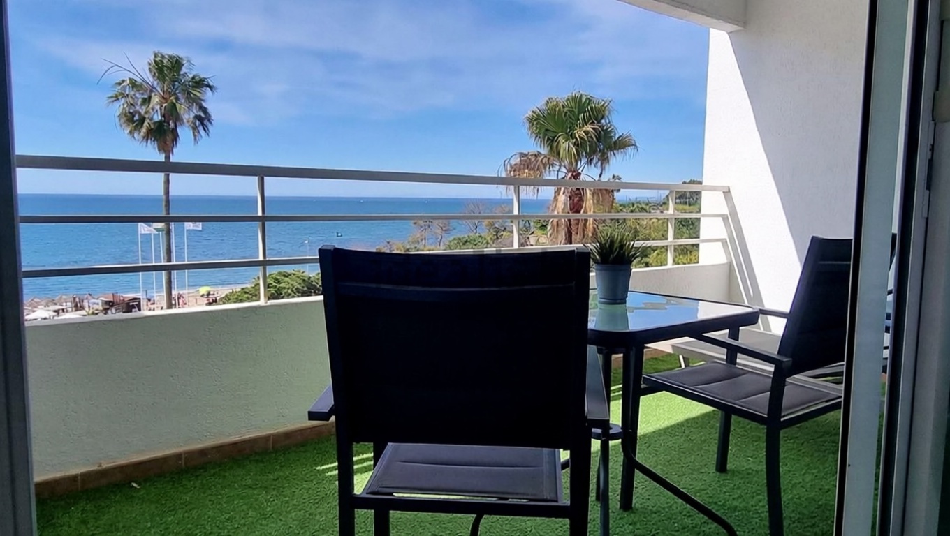 Студия первая линия пляжа в Mijas — Морская терраса