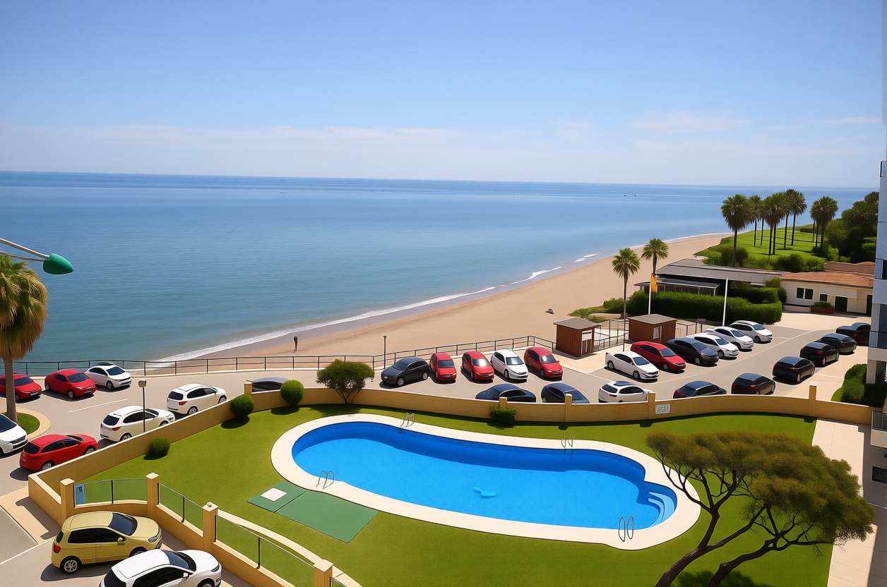 Квартира первая линия пляжа в Mijas — Морской вид