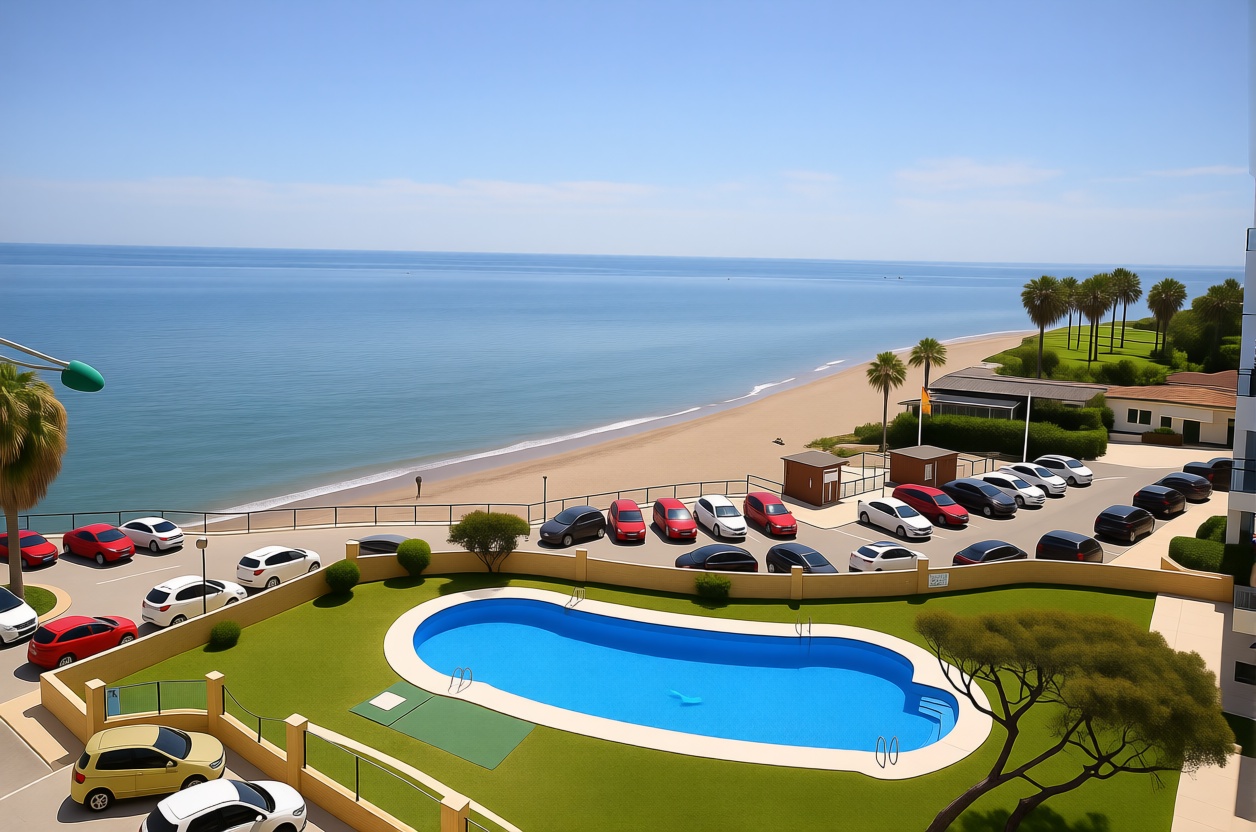 Квартира первая линия пляжа в Mijas — Морской вид