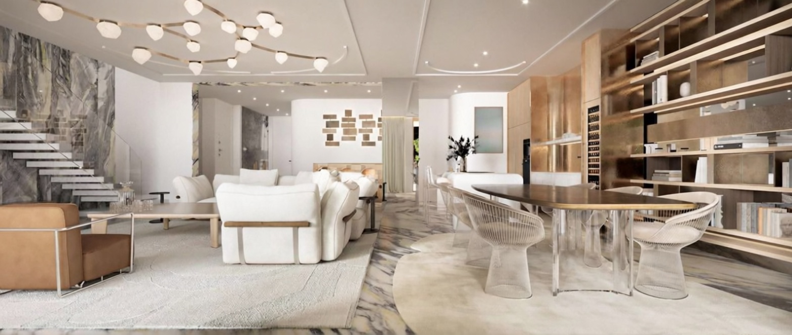 Beachfront duplex in Marbella — Living room