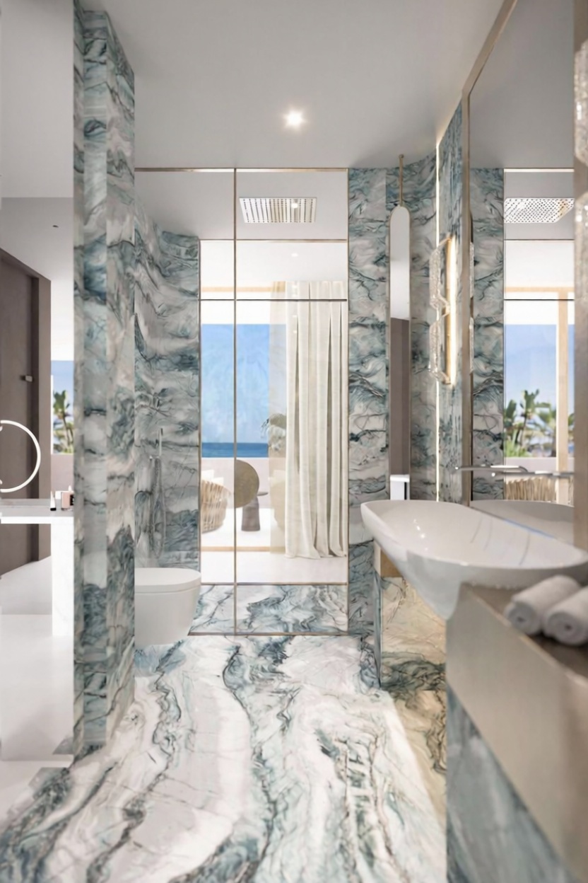 Beachfront duplex in Marbella — Bathroom