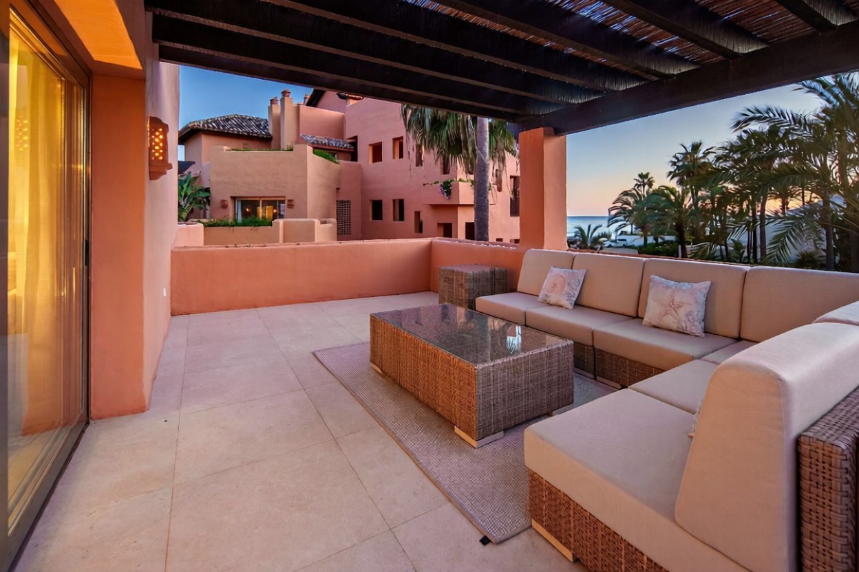 Duplex em primeira linha de praia em Marbella — Casa banho