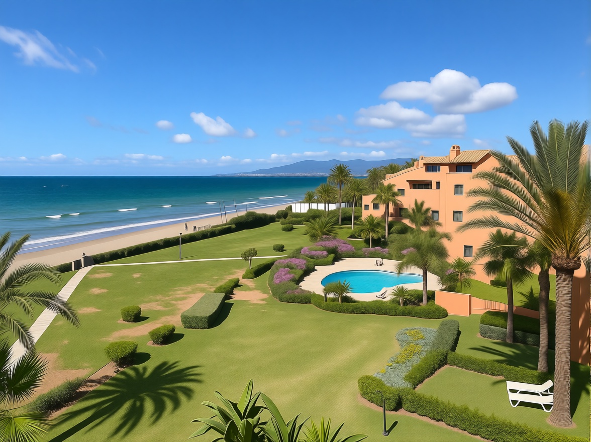 Seafront attic in Marbella — Sea view