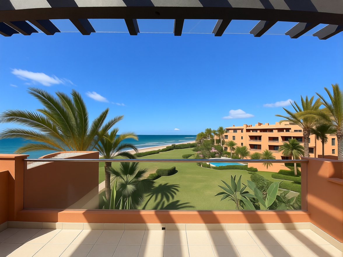 Seafront attic in Marbella — Sea terrace