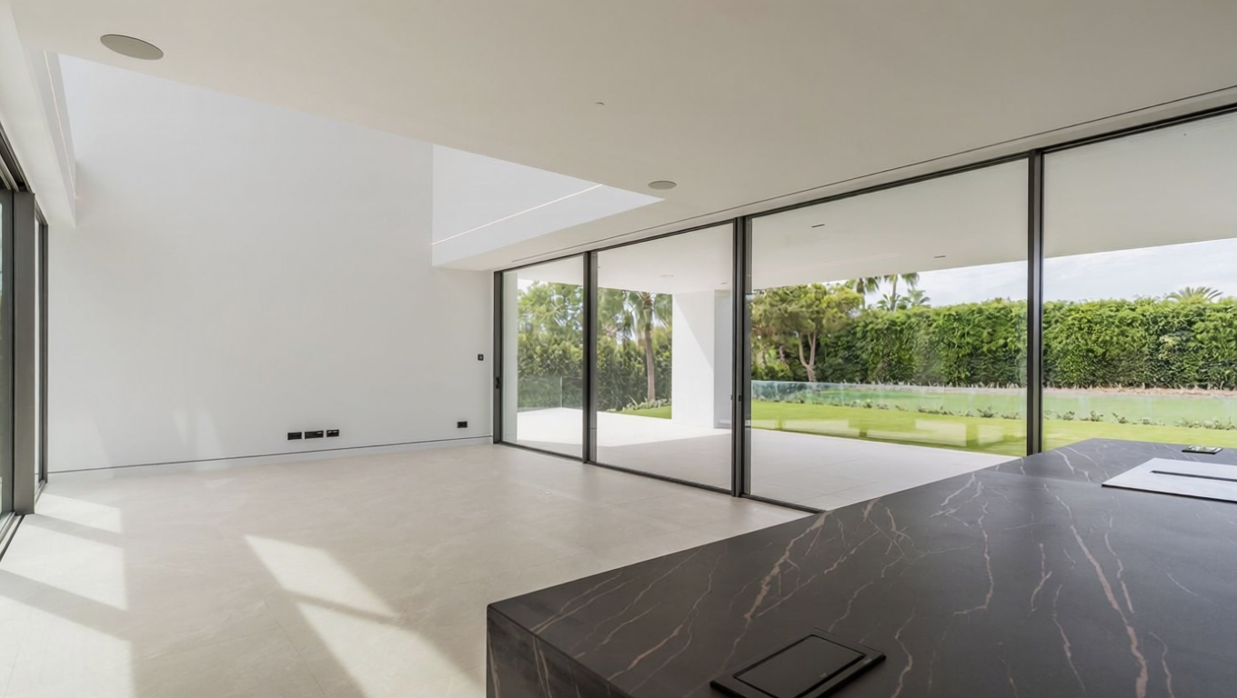 Chalet with direct beach access in Marbella — Living room