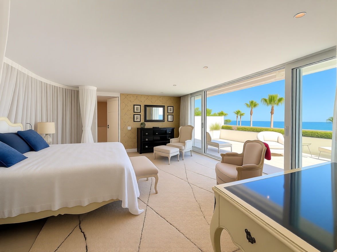 Appartement en attique en première ligne de mer à Marbella — Chambre
