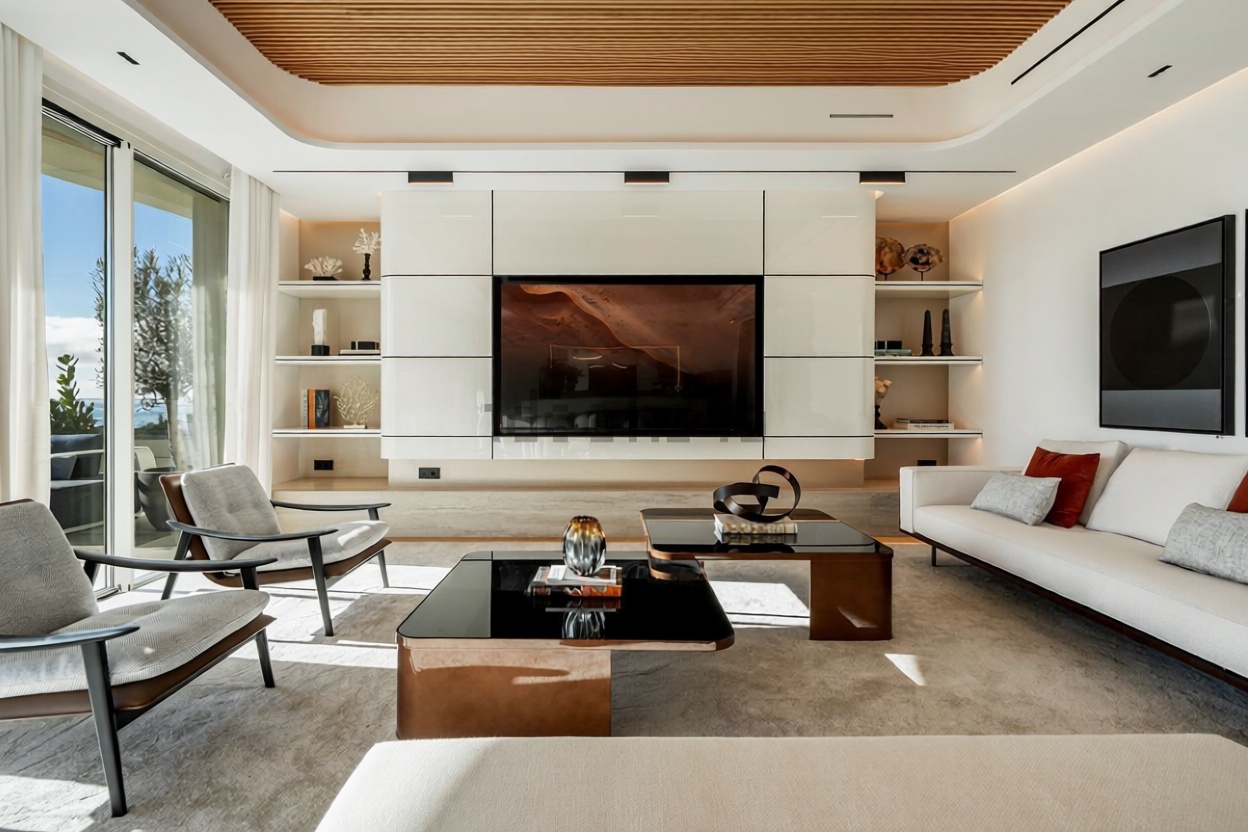 Beachfront duplex in Marbella — Living room