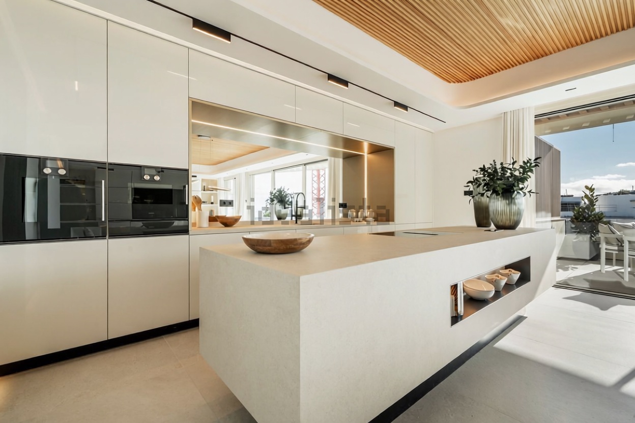 Beachfront duplex in Marbella — Kitchen