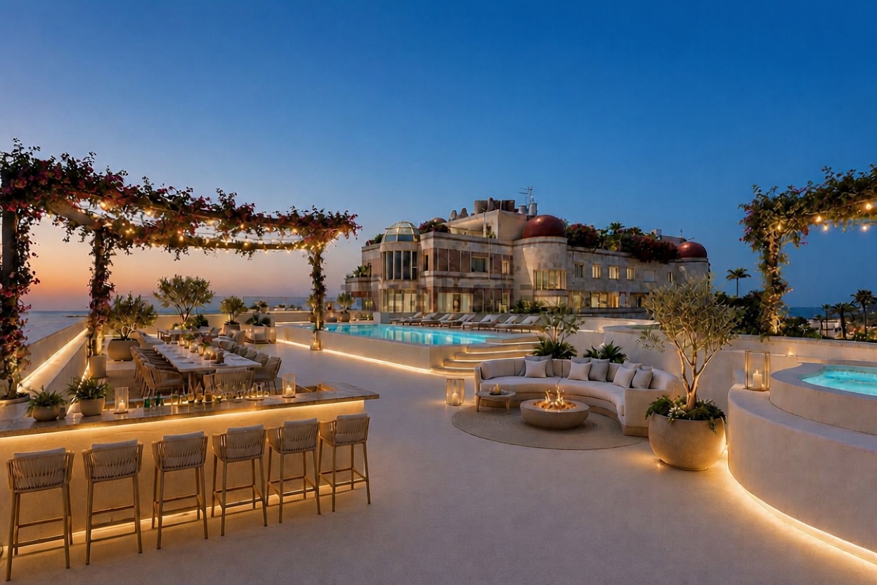 Duplex en première ligne de plage à Marbella — Terrasse mer