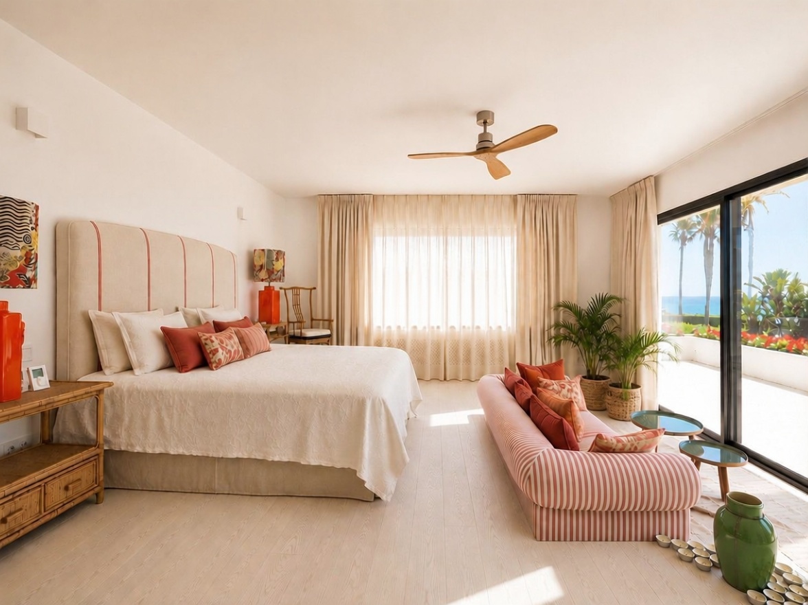 Chalet avec accès direct à la plage à Estepona — Chambre
