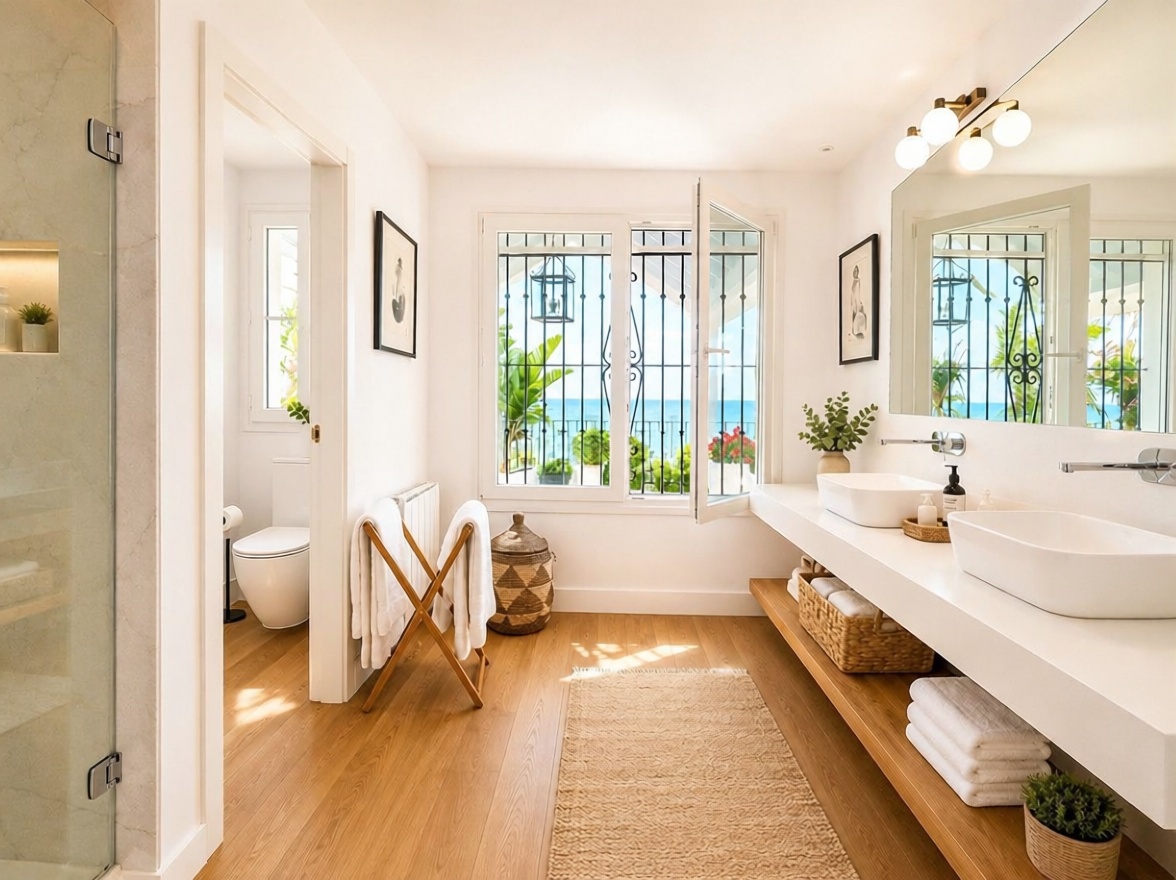 Chalet avec accès direct à la plage à Estepona — Sanitaires